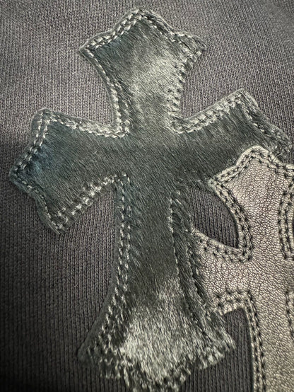 Chrome Hearts Black Cross Patch Sweatpants-yf