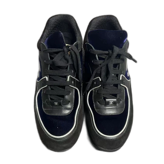 Chanel Black and White Low Top Sneakers