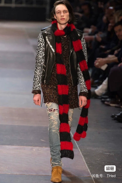 Saint Laurent Distressed Denim Pants