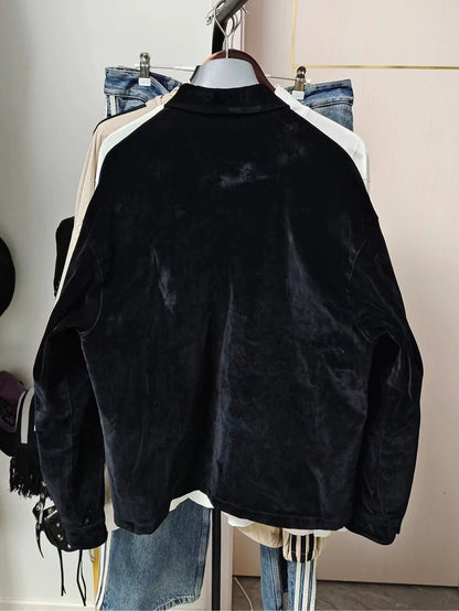Prada Velvet Long Sleeve Button Jacket