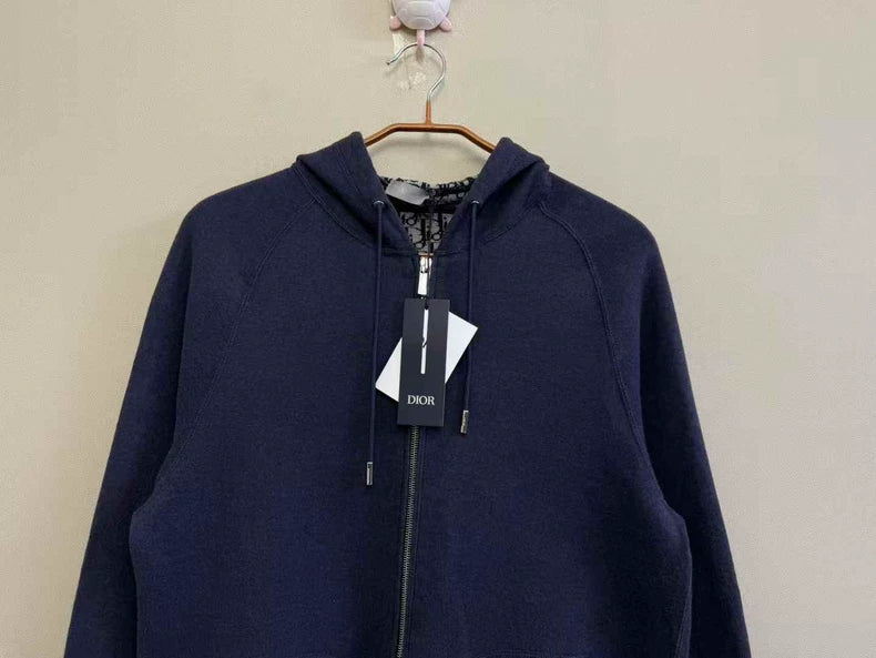 Dior Logo Cashmere Outerwear Jacket
