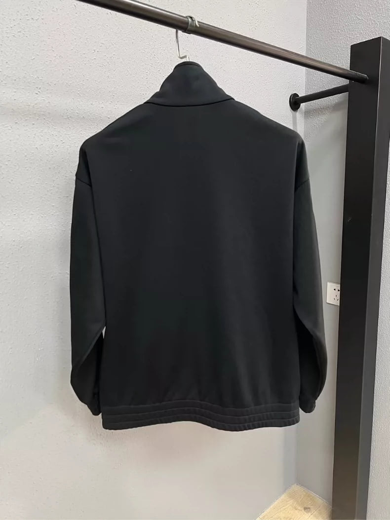 Celine Embroidered Logo Jacket in Black