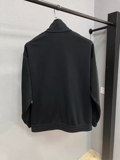Celine Embroidered Logo Jacket in Black