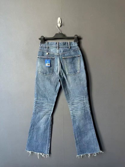 Celine Gold Buckle Denim Pants Size 26