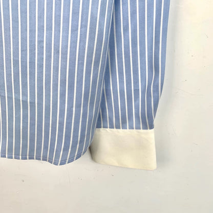 Celine Striped Embroidered Long Sleeve Shirt