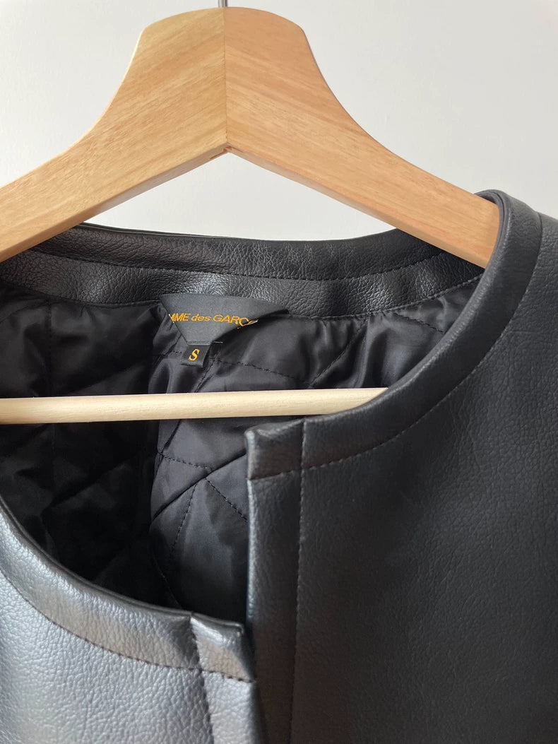 Comme des Garcons Leather Armor Jacket