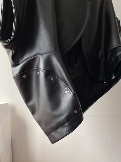 Comme des Garcons Leather Armor Jacket