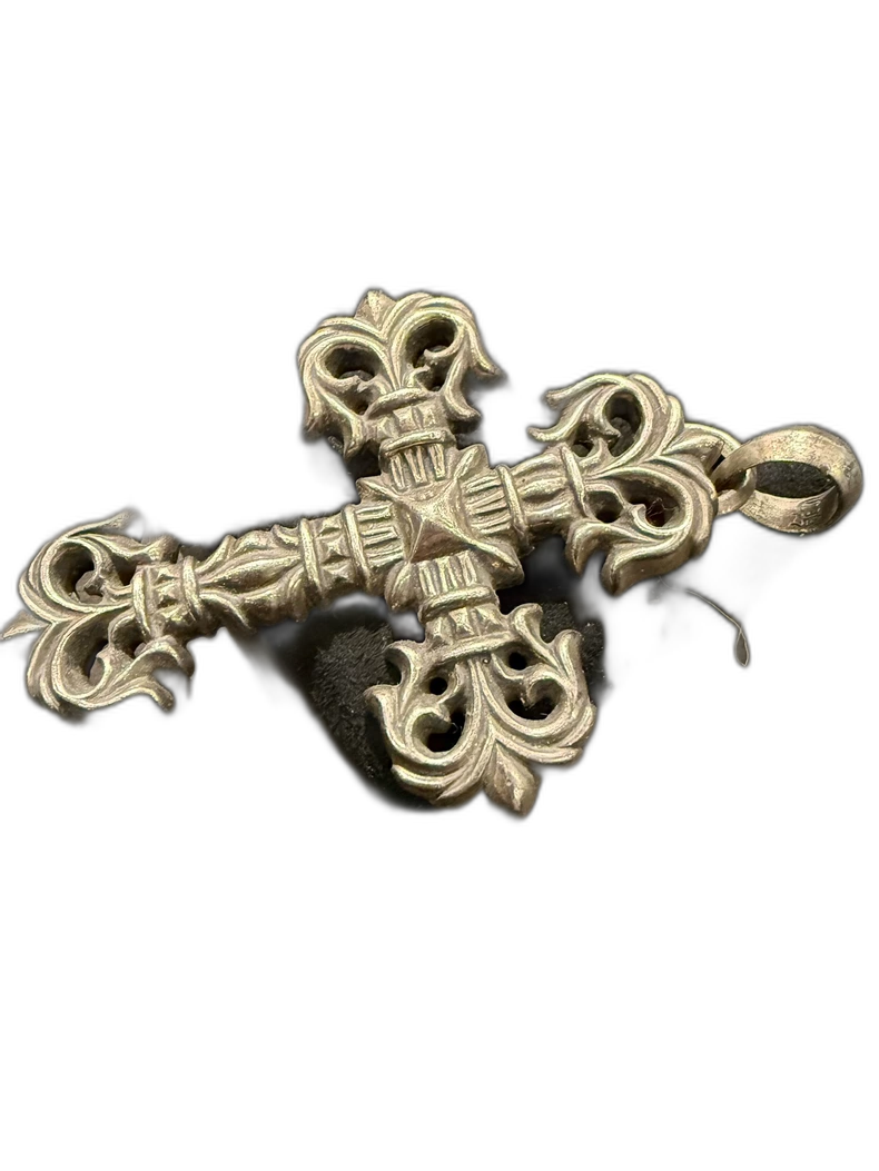 Chrome Hearts Large Flame Cross Pendant