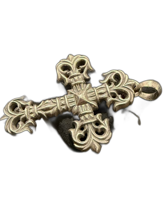 Chrome Hearts Large Flame Cross Pendant