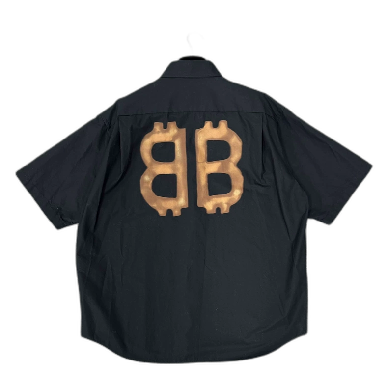 Balenciaga Black Bitcoin Short Sleeve Shirt