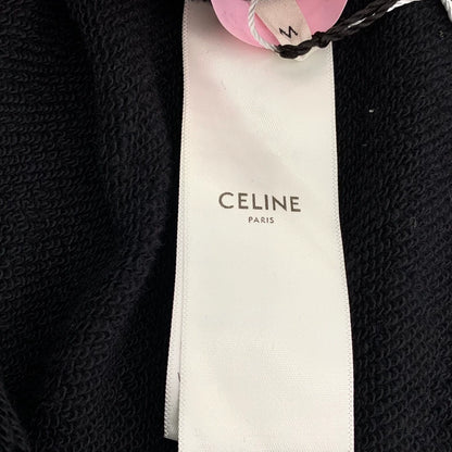 Celine Logo Cotton Hoodie with Drawstring