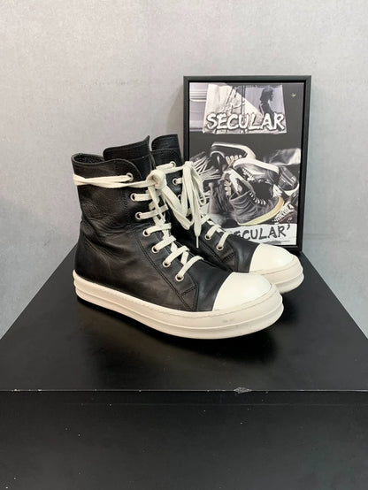 Rick Owens High-Top Leather Sneakers-yf