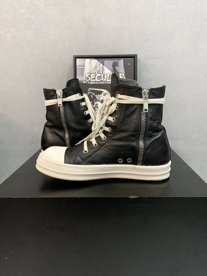 Rick Owens High-Top Leather Sneakers-yf