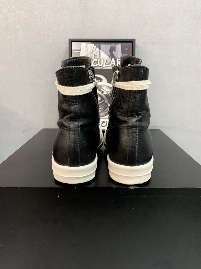 Rick Owens High-Top Leather Sneakers-yf