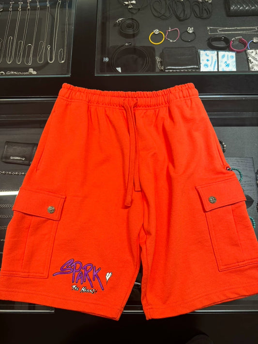 Chrome Hearts Coral Red Matty Shorts-yf