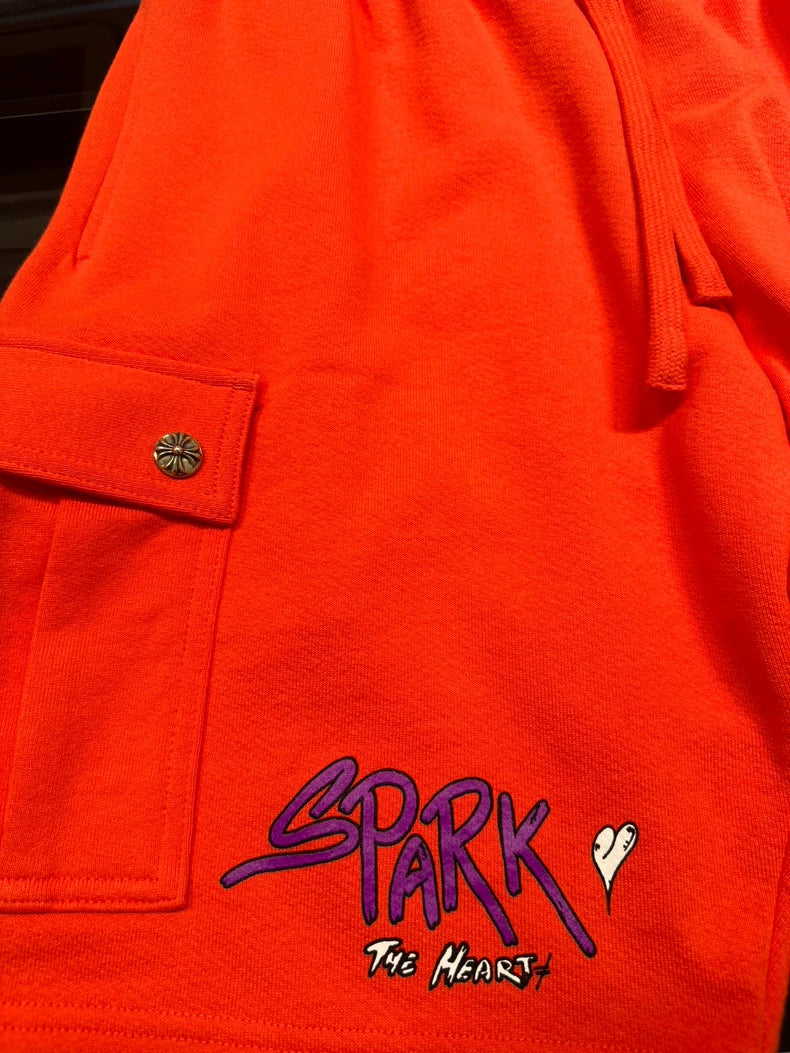 Chrome Hearts Coral Red Matty Shorts-yf