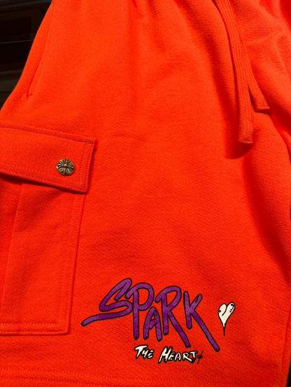 Chrome Hearts Coral Red Matty Shorts-yf