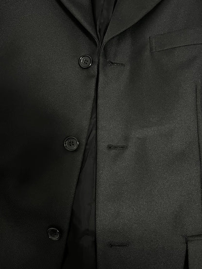 CdG HOMME PLUS Distressed Blazer Coat