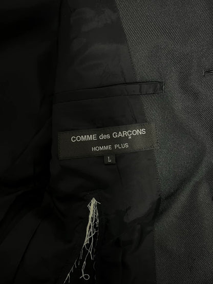 CdG HOMME PLUS Distressed Blazer Coat