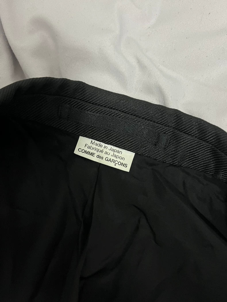 CdG HOMME PLUS Distressed Blazer Coat