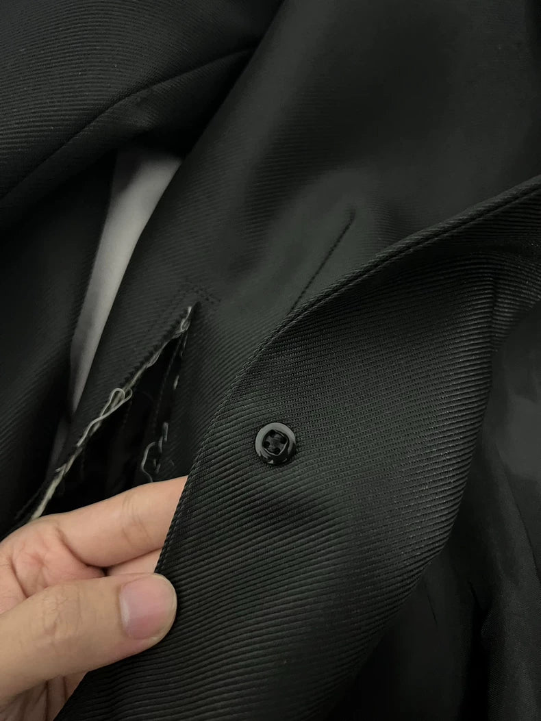 CdG HOMME PLUS Distressed Blazer Coat