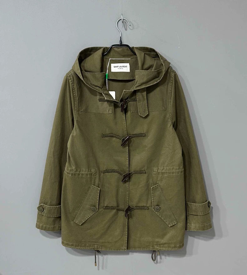 Saint Laurent Paris Green Duffle Coat