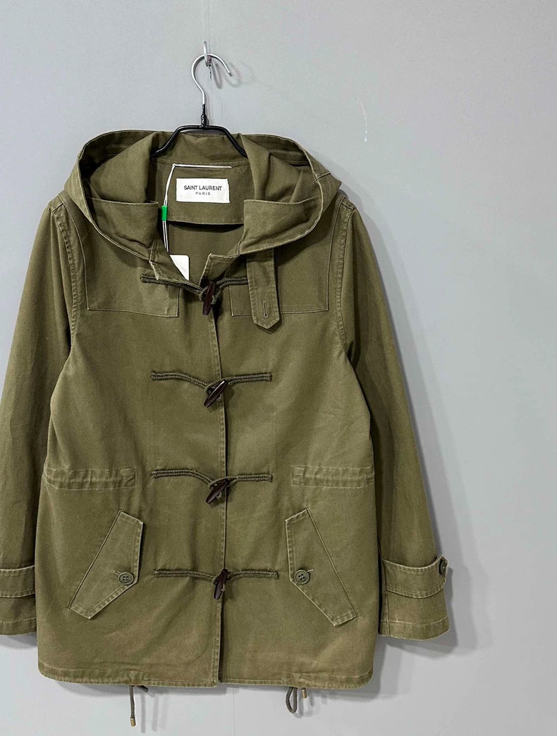 Saint Laurent Paris Green Duffle Coat