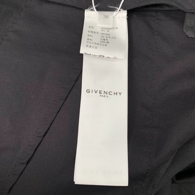 Black Wool Casual Trousers from Givenchy