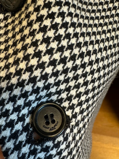 Saint Laurent Wool Blazer with Velvet Collar