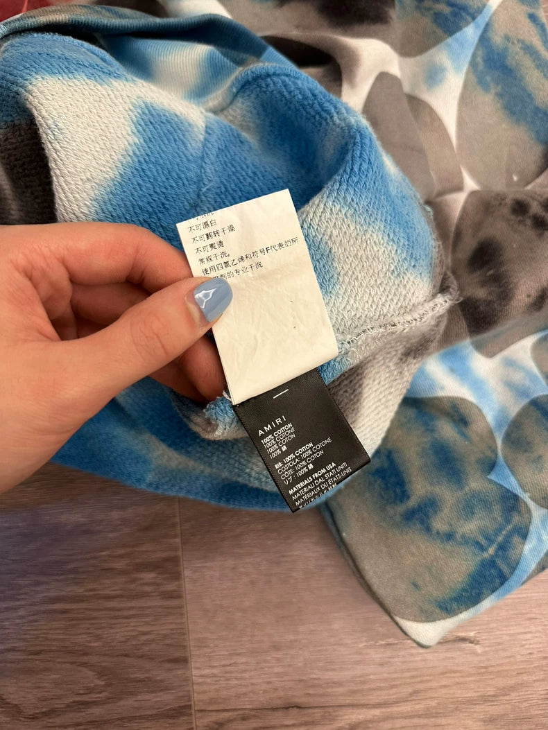 AMIRI Blue Heart Sweatshirt for Unisex