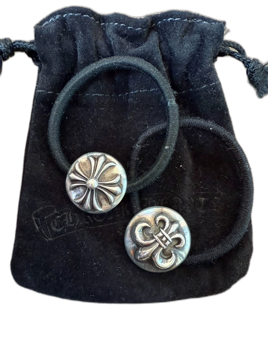Chrome Hearts Hair Ties with Flower Design