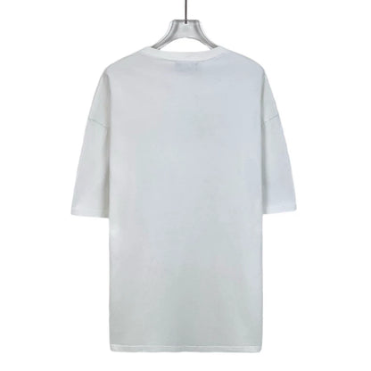 Balenciaga White Graphic Cotton T-Shirt