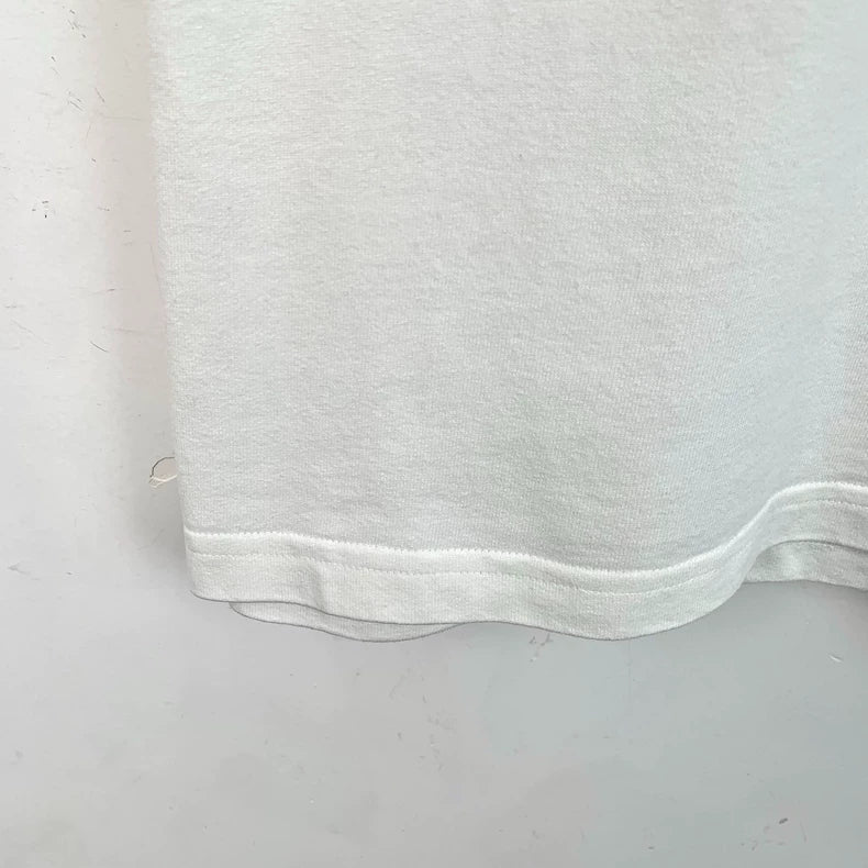 Balenciaga White Graphic Cotton T-Shirt