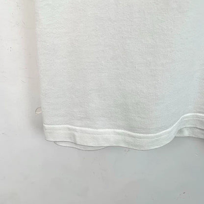 Balenciaga White Graphic Cotton T-Shirt