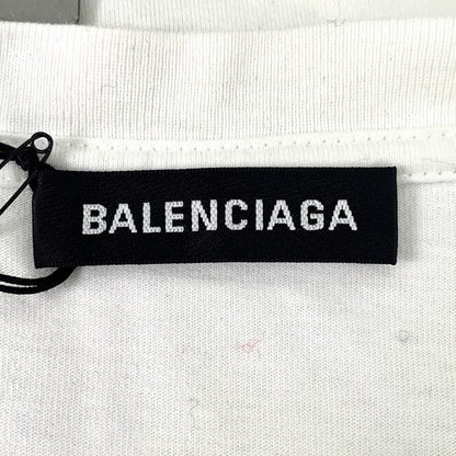 Balenciaga White Graphic Cotton T-Shirt