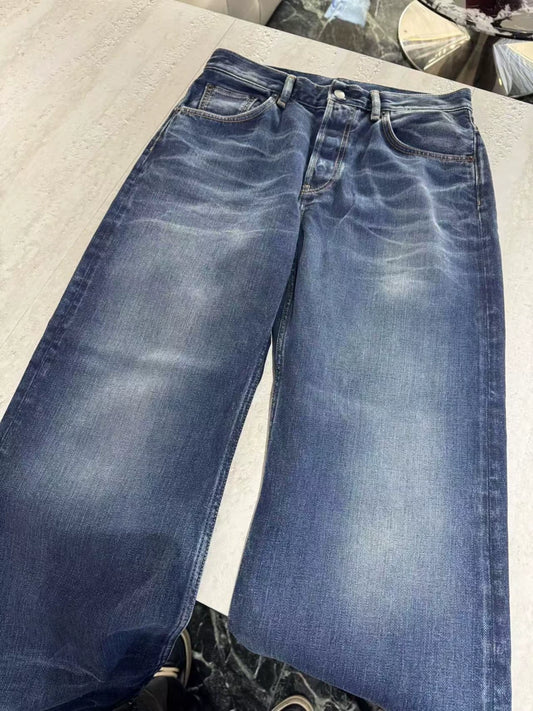 Acne Studios Blue Wide-Leg Denim Pants