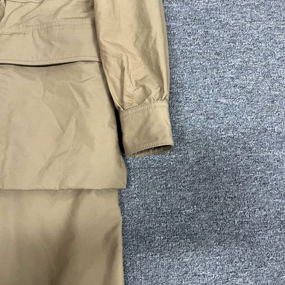 Celine Long Hooded Parka with Fur Trim