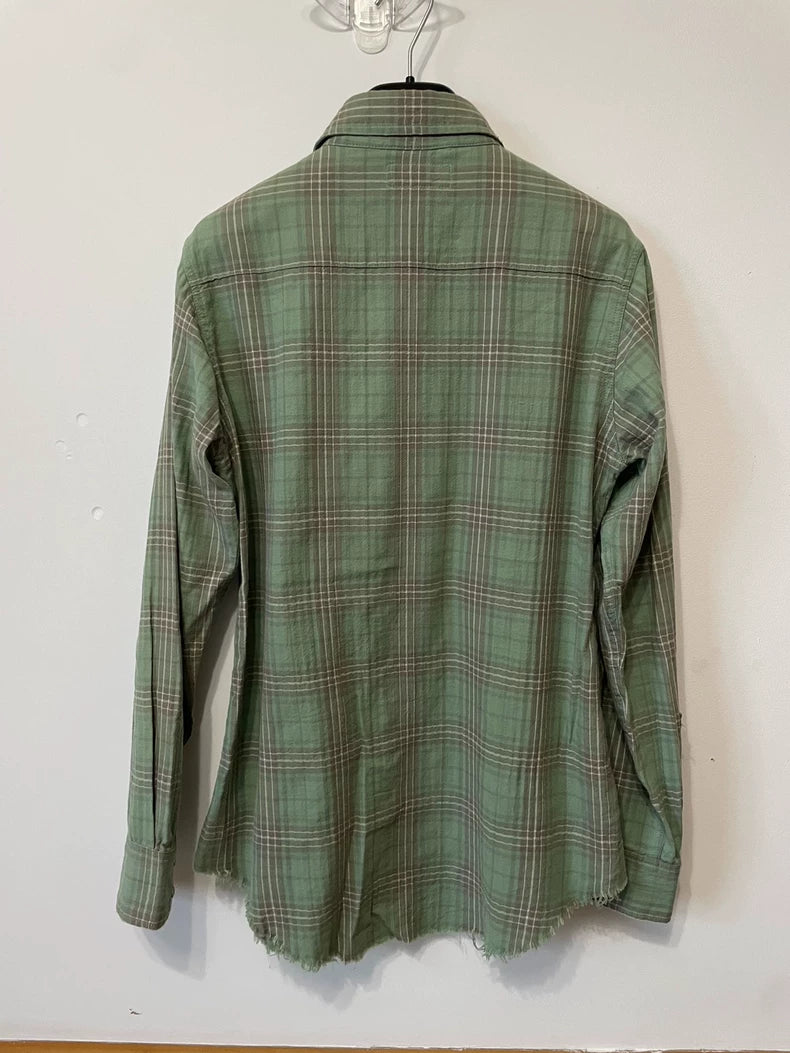 Saint Laurent SLP Green Plaid Shirt