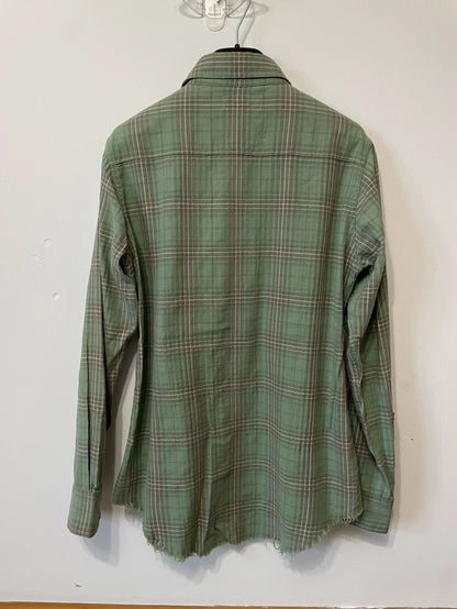 Saint Laurent SLP Green Plaid Shirt