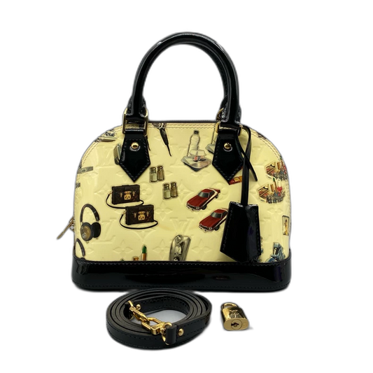 Louis Vuitton Shell Handbag with Graffiti
