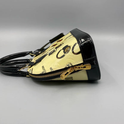 Louis Vuitton Shell Handbag with Graffiti