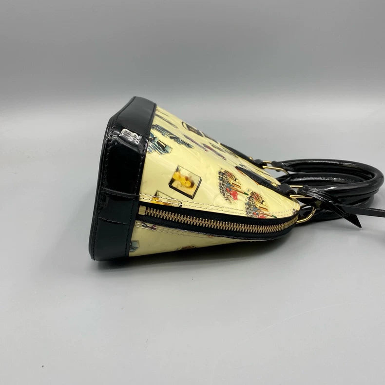 Louis Vuitton Shell Handbag with Graffiti