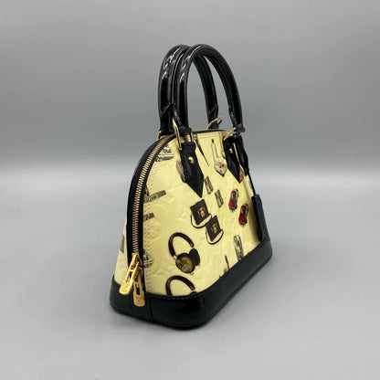 Louis Vuitton Shell Handbag with Graffiti