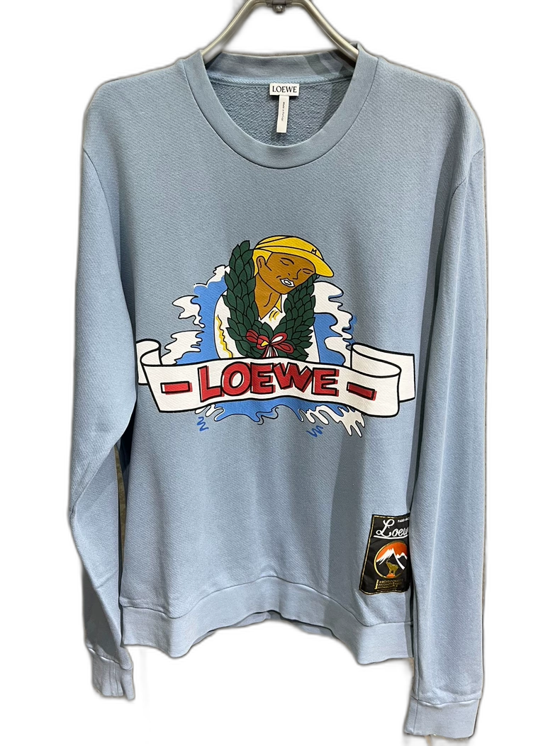 Loewe Cartoon Sweatshirt in Blue Color