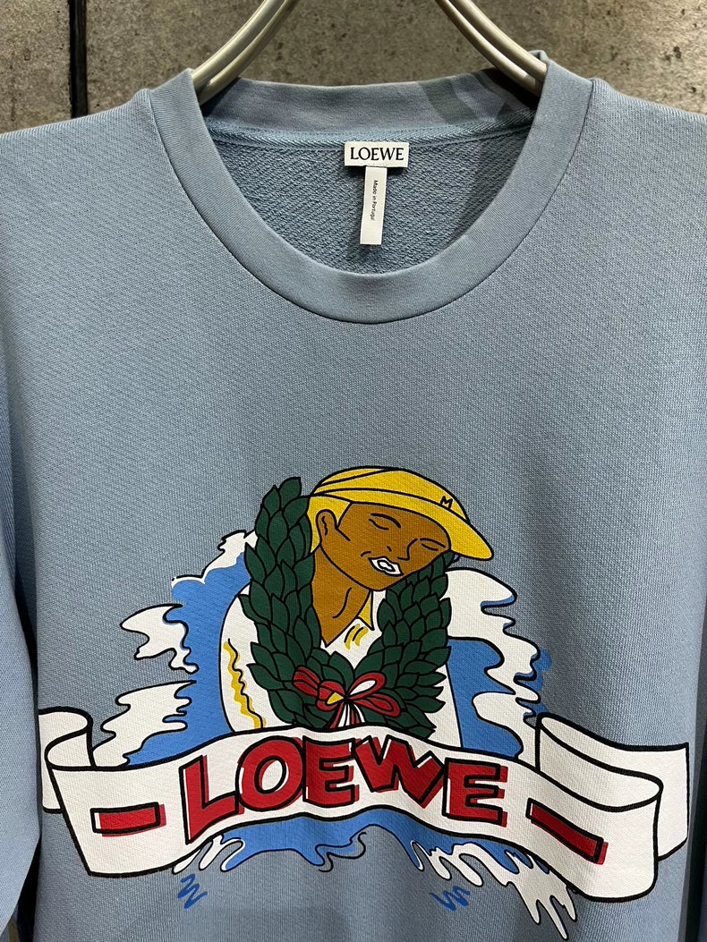Loewe Cartoon Sweatshirt in Blue Color