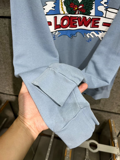 Loewe Cartoon Sweatshirt in Blue Color
