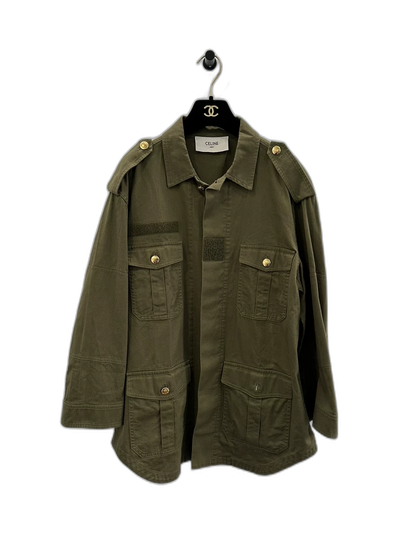 Celine Green Pocket Jacket for Women
