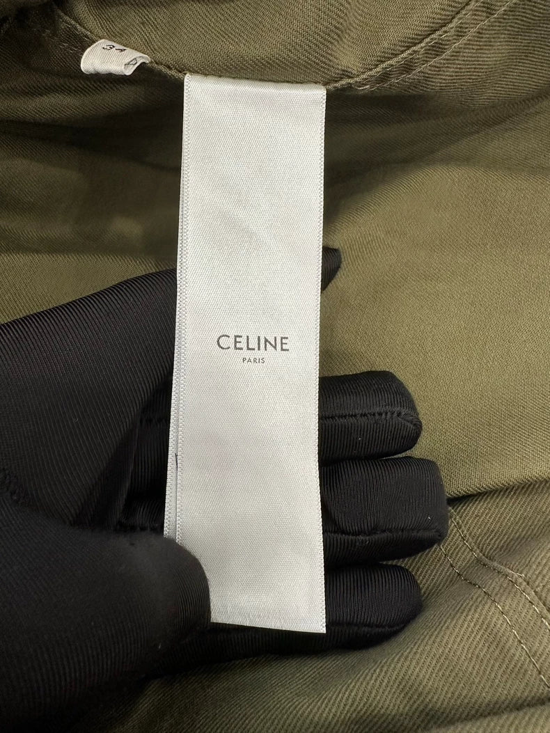 Celine Green Pocket Jacket for Women