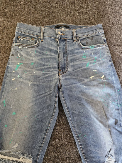 Amiri Paint Splatter Distressed Jeans-yf