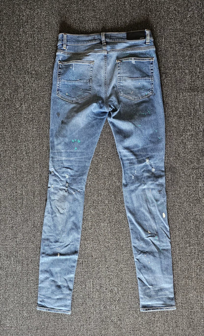 Amiri Paint Splatter Distressed Jeans-yf